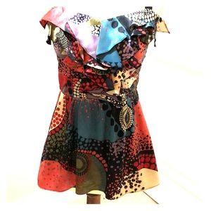 Colorful Silk MultiColored Top